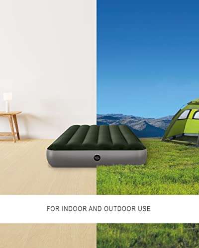 Amazon: Intex Dura-Beam colchón inflable tamaño Queen con Bomba de batería