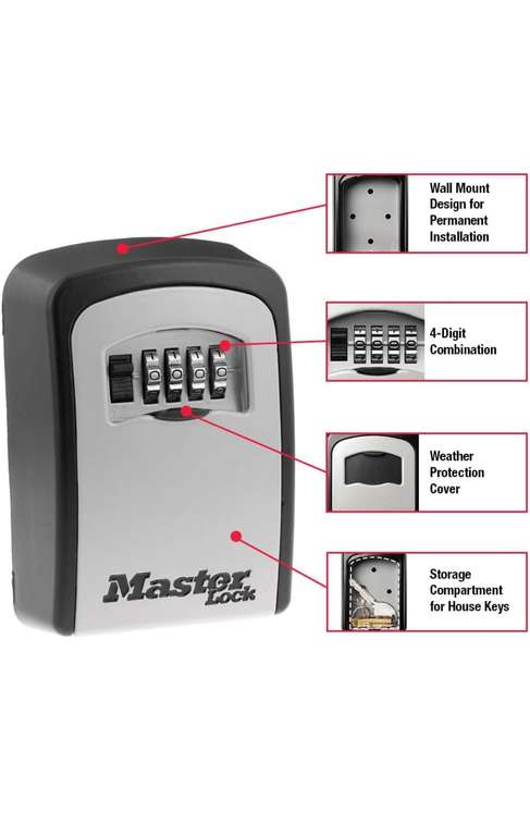 Amazon: Caja de seguridad para llaves marca Master lock