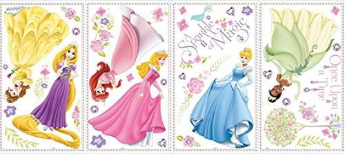 Amazon: Stickers de Vinil para Pared Princesas de Disney Glow Princess RoomMates