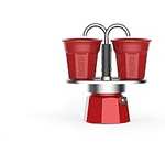 Amazon: Bialetti Mini Express Color, Juego de 2 tazas + 2 vasos