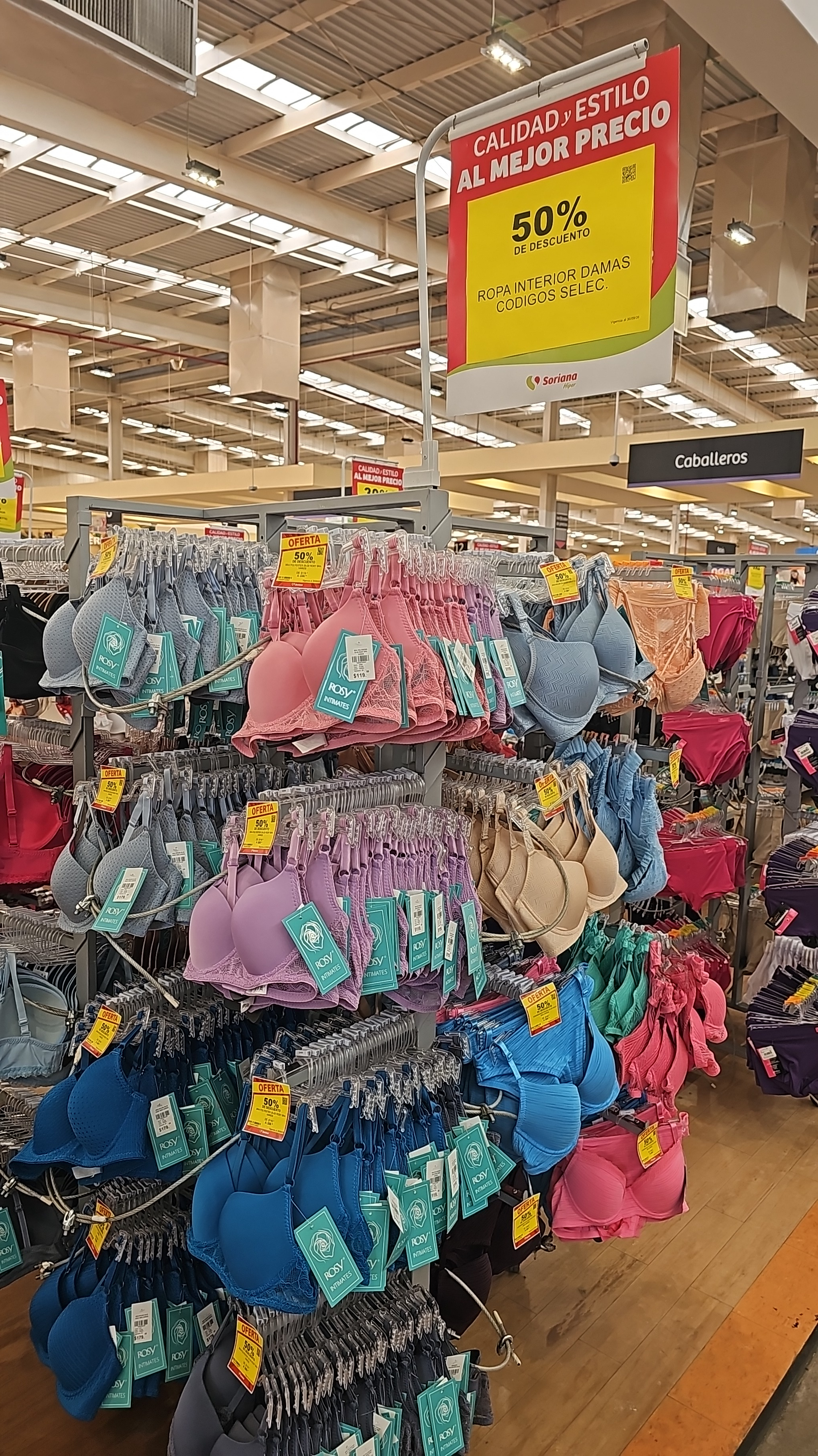 Soriana: 50% de Descuento Ropa Interior Dama