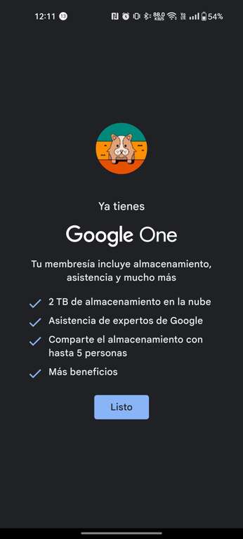 2 meses de 2tb almacenamiento de Google One gratis