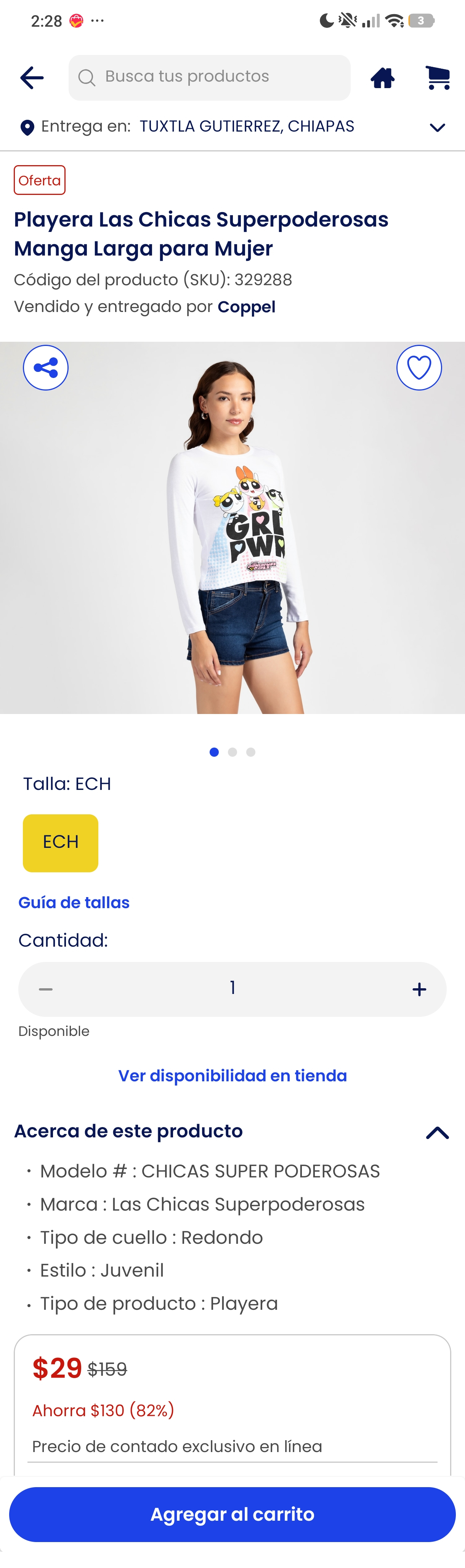 Coppel: Blusa chicas super poderosas