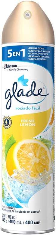 Amazon: Glade Aerosol Aromatizante De Ambiente Instantáneo, Aroma Fresh Lemon, 400 mlI Planea Y Ahorra I Envio Gratis Con Prime
