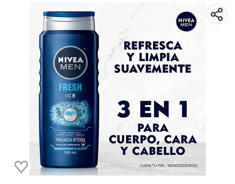 Amazon: NIVEA MEN jabón 3en1. 2 X $130