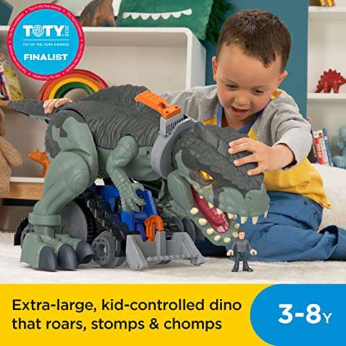 Amazon: Imaginext Jurassic World, Dinosaurio Mega Rugido Salvaje, Juguete para niños de 3 años en adelante
