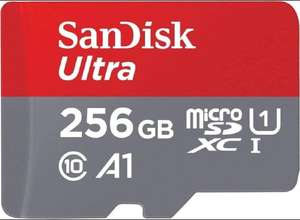 Amazon: SanDisk SDSQUA4-256G-GN6MA - Tarjeta de Memoria Ultra MicroSDXC UHS-I (256 GB, 120 MB/s, C10, U1, Full HD, A1, Tarjeta Micro SD)