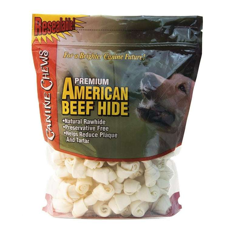 Walmart: Bolsa de carnaza Canine Chew Carnaza firme natural en forma de hueso (para los lomitos)