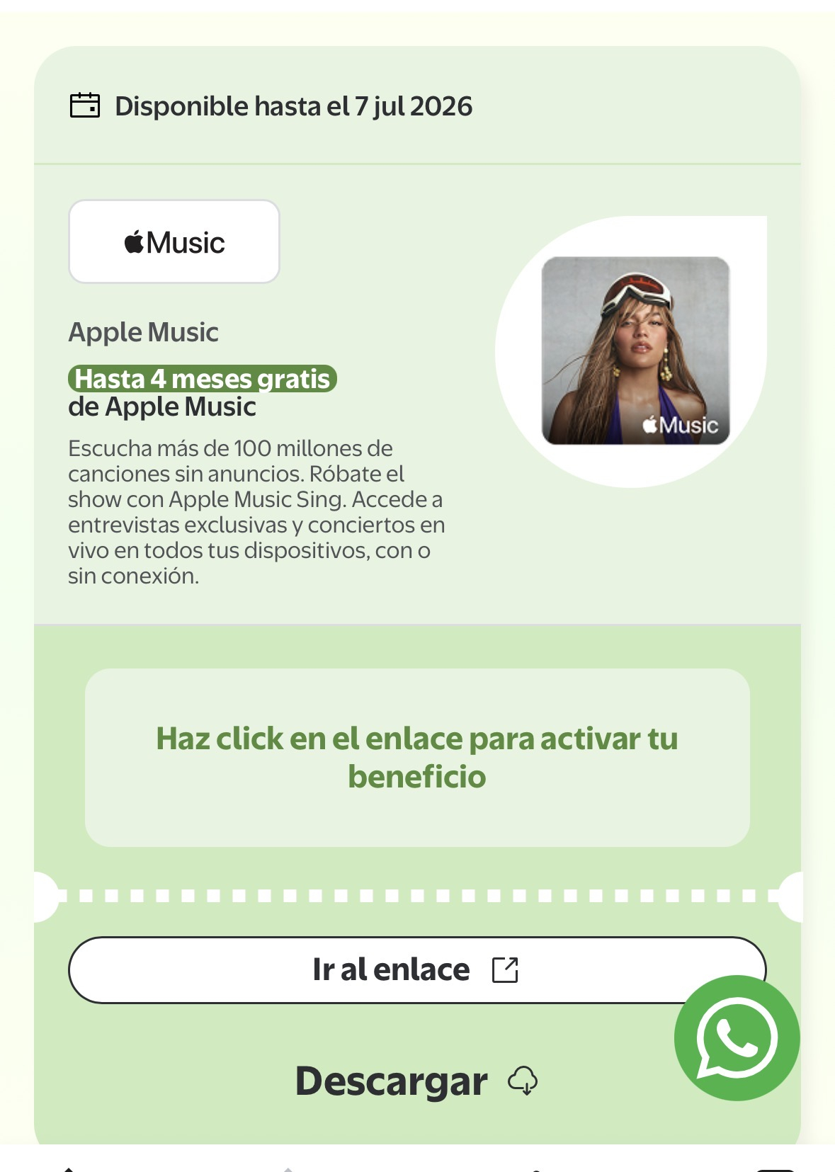 WALMART BENEFICIOS: 4 MESES GRATIS DE APPLE MUSIC
