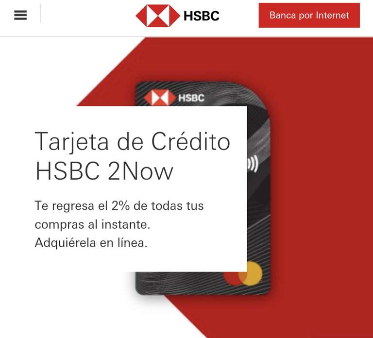 HSBC 2NOW 2% + CASHI 2% = 4% CASHBACK | Leer descripción