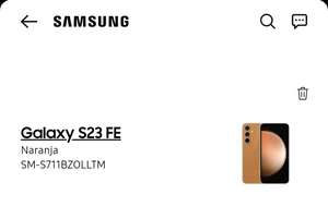 Samsung Store: Samsung Galaxy s23 fe 256gb + galaxywatch 4 + funda estilo cartera + protector de pantalla ($10559 con 1ra compra)
