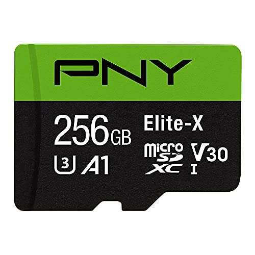 Amazon: Memoria Micro SD PNY de 256GB clase 10 u3