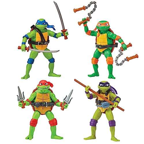 Amazon: Paquete 4 tortugas de la película (Teenage Mutant Ninja Turtles: Mutant Mayhem)
