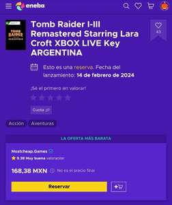 Eneba: Tomb Raider I-III Remastered (Xbox Series X/S) Key Argentina