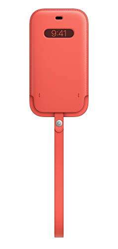 Amazon: Apple Funda de Piel Tipo Bolsillo con MagSafe (para el iPhone 12 y iPhone 12 Pro) - Rosa cítrico