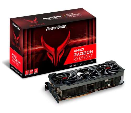 Amazon: PowerColor Red Devil AMD Radeon RX 6950 XT Tarjeta gráfica con Memoria GDDR6 de 16 GB