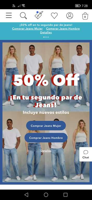 American Eagle: 50% de descuento en tu segundo Jeans