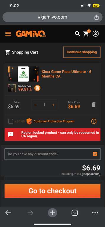 Gamivo: Xbox Game pass Ultimate 6 meses