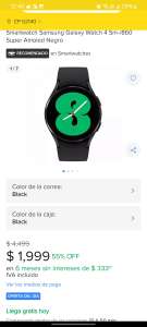 Mercado Libre: Samsung Galaxy Watch 4 40mm
