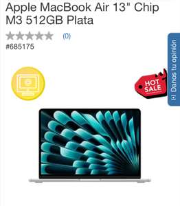 Costco: Apple MacBook Air 13" Chip M3 512GB Plata (Pagando con TDC Costco Citibanamex)