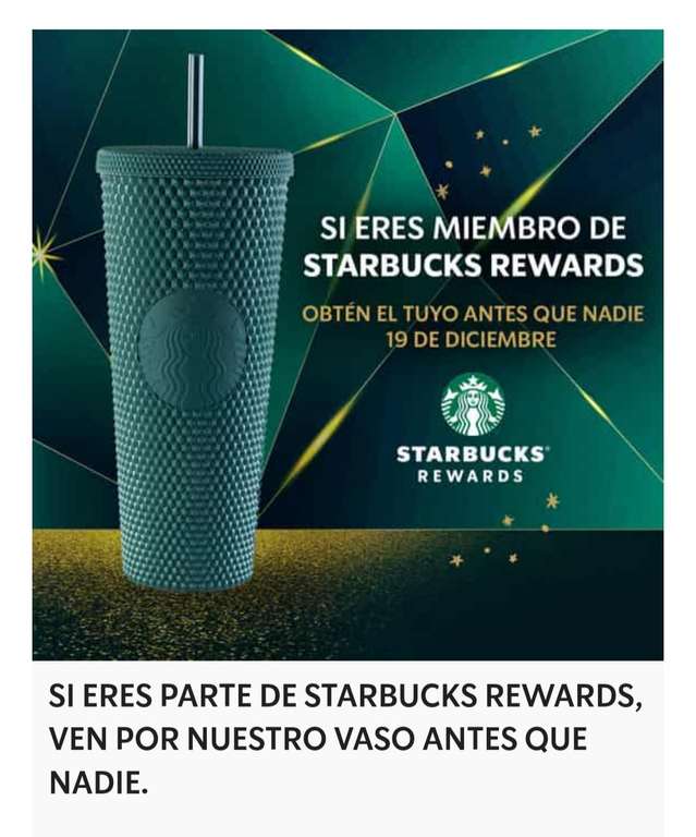 Starbucks Rewards - Cold Cup Bling Green