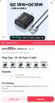 AliExpress: Cargador Ugreen con cable $250 C/U al comprar 2 piezas