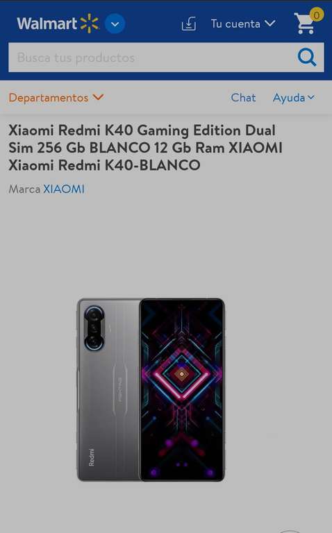 Walmart. Redmi K40 gaming edition 256 GB 12 GB