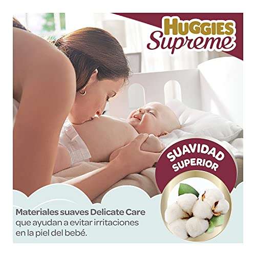 Amazon: Huggies Supreme Pañal Desechable para Bebé, Etapa Recién Nacido Unisex, 40 Piezas, Ideal para Bebés de hasta 3.5 kg