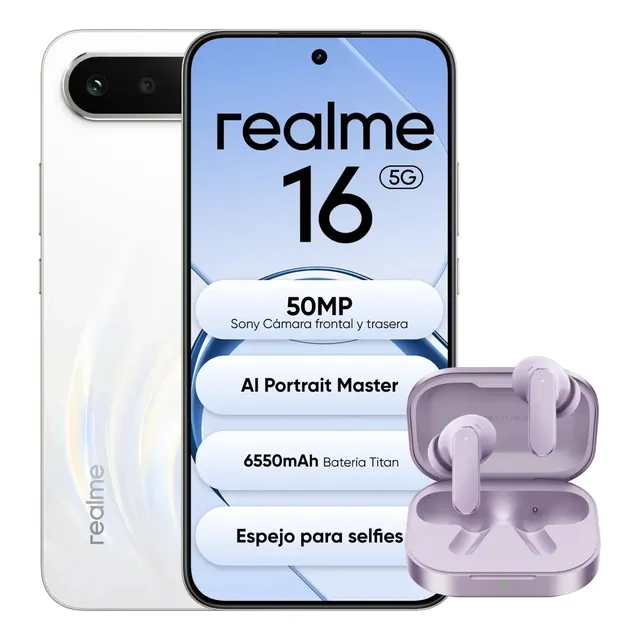 Mercado Libre: Realme 16 (Precio más bajo historico)