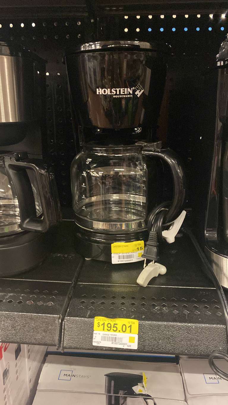Walmart: Cafetera Holstein 12 tazas