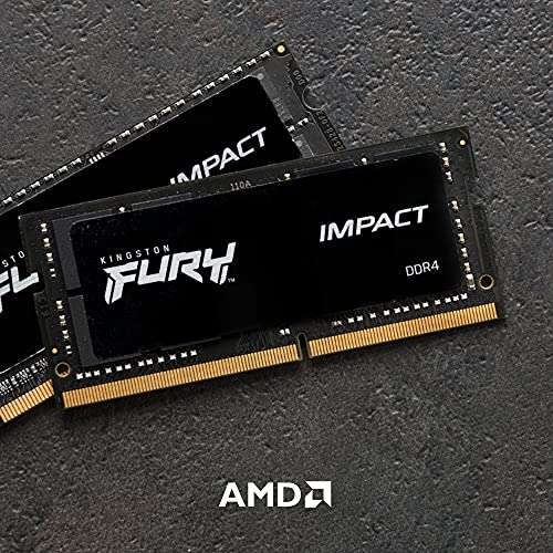 Amazon: Kingston Fury Impact 16GB 3200Mhz DDR4 CL20 SODIMM Memoria RAM Gamer