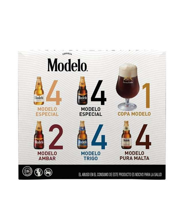 Walmart: Cerveza Modelo Familia 18 Botellas 355ml c/u más Copa