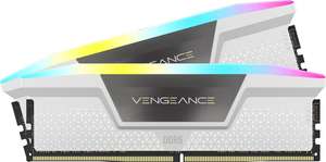 CyberPuerta: Kit Memoria RAM Corsair 32GB (2 x 16GB) Vengeance RGB DDR5, 5200MHz, CL40, XMP, Blanco