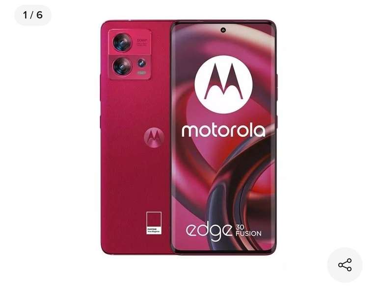 Mercado Libre: Motorola edge 30 fusion 6,5" 12gb + 256gb liberado magenta