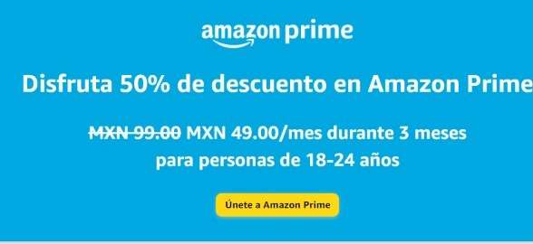 AMAZON PRIME a $49 mensual