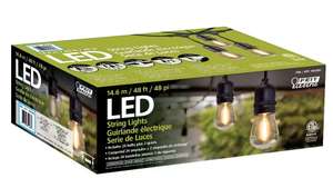 Costco: Feit Electric, Set de Luces LED para Exterior 48"/14.6mts/ 24 bombillas + 2 repuestos
