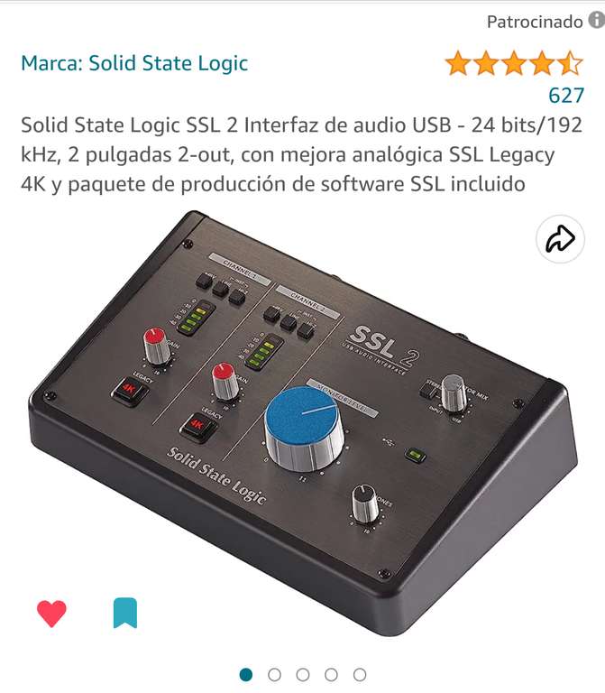 Amazon: Interface de audio SSL Legacy 4K SSL