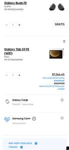 Samsung Store: Galaxy Tab S9 FE (WiFi) + Galaxy Buds FE con cupón del chat