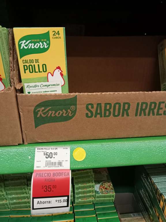 Bodega Aurrerá: Pack de desodorante en aerosol y barra old spice por $65 | Caja Consomé 24 cbs Knorr por $35