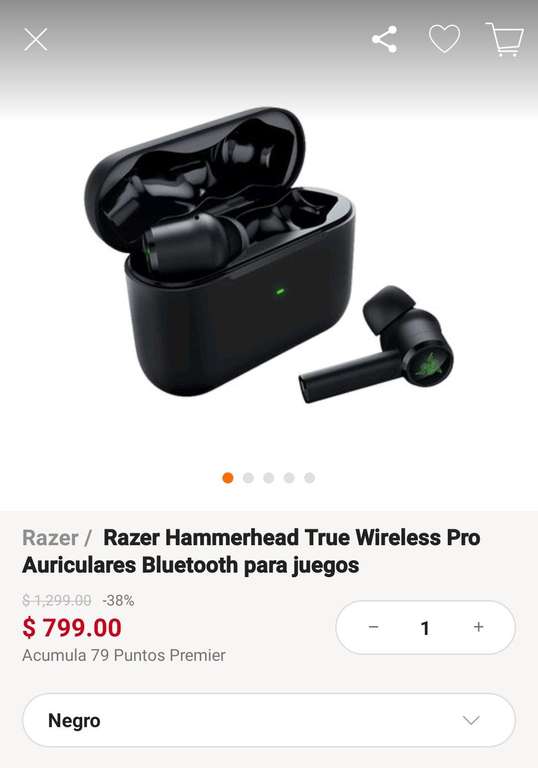 Linio: Audífonos Razer Hammerhead True Wireless Pro