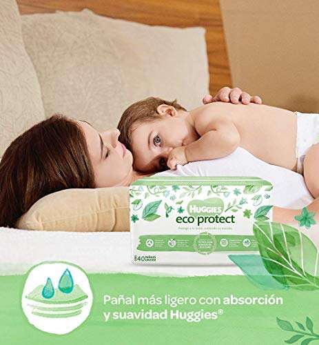 Amazon: PAÑALES PARA LA VENDI_Huggies Eco Protect Etapa 6, Caja con 160 Pañales (PLANEA Y AHORRA)
