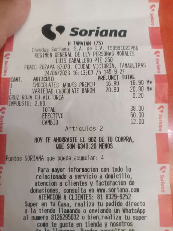 Soriana: Chocolates 90% descuento | ciudad victoria