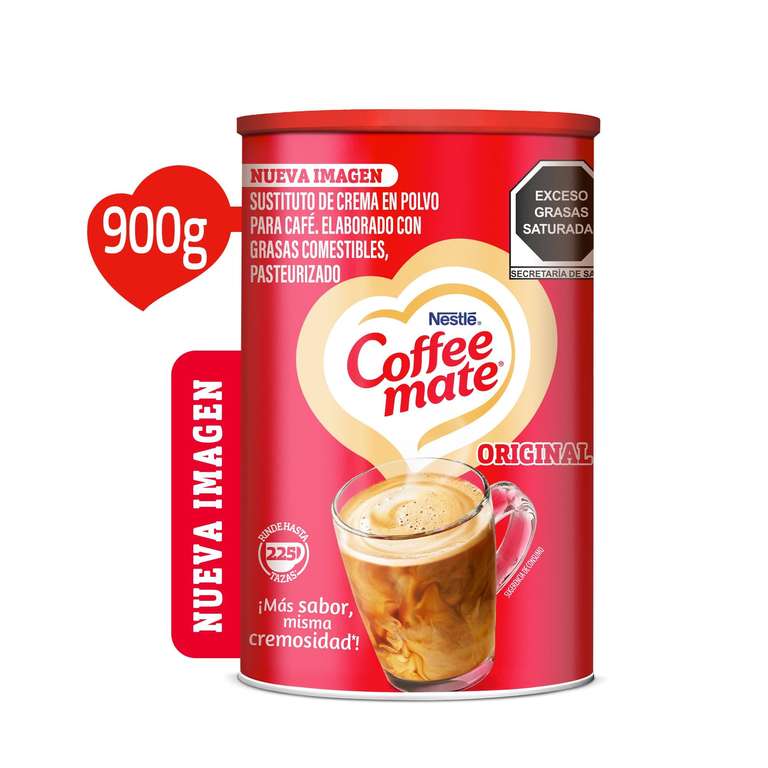 Amazon: Coffee Mate Sustituto de crema en polvo 900 grs (Planea y Ahorra)