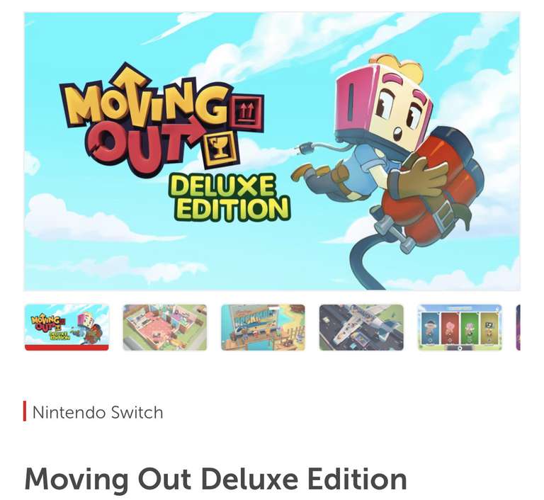 Nintendo eShop (México): Moving Out Deluxe Edition | $119.99