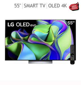 LG: Pantalla 55" OLED evo C3 2023 Smart TV pagando con PayPal ($14903.18 con 1ra compra)