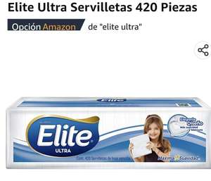 Amazon: Elite Ultra Servilletas 420 Piezas $32.30 con planea y ahorra, envío gratis Prime