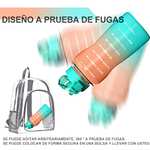 Amazon: Botella de Agua Deportes de 2L, Sin BPA y 100% LEAK PROOF, Botellas de Agua Motivacional Portátil