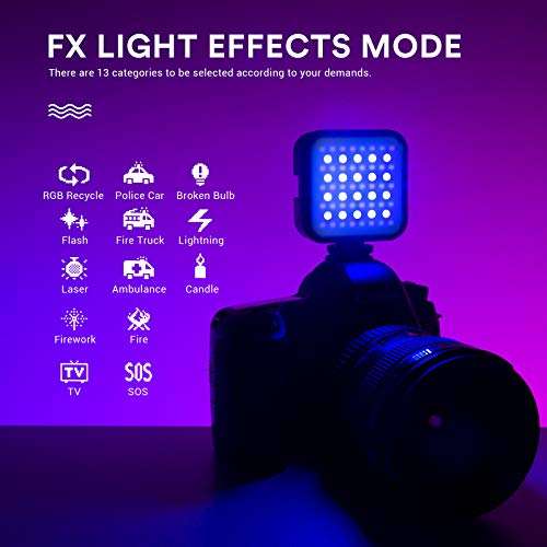 Amazon: Luz RGB para grabaciones en video. Godox LED6R