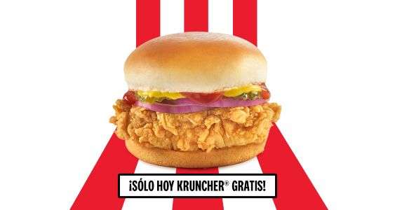 KFC Kruncher gratis en la compra de un paquete mix