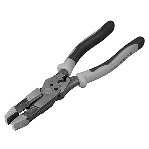 Amazon: Klein Tools J215-8CR Pinza de Electricista Hibrida Multiusos, Pela Cable Solido 10-14 AWG y trenzado de 12-16 AWG